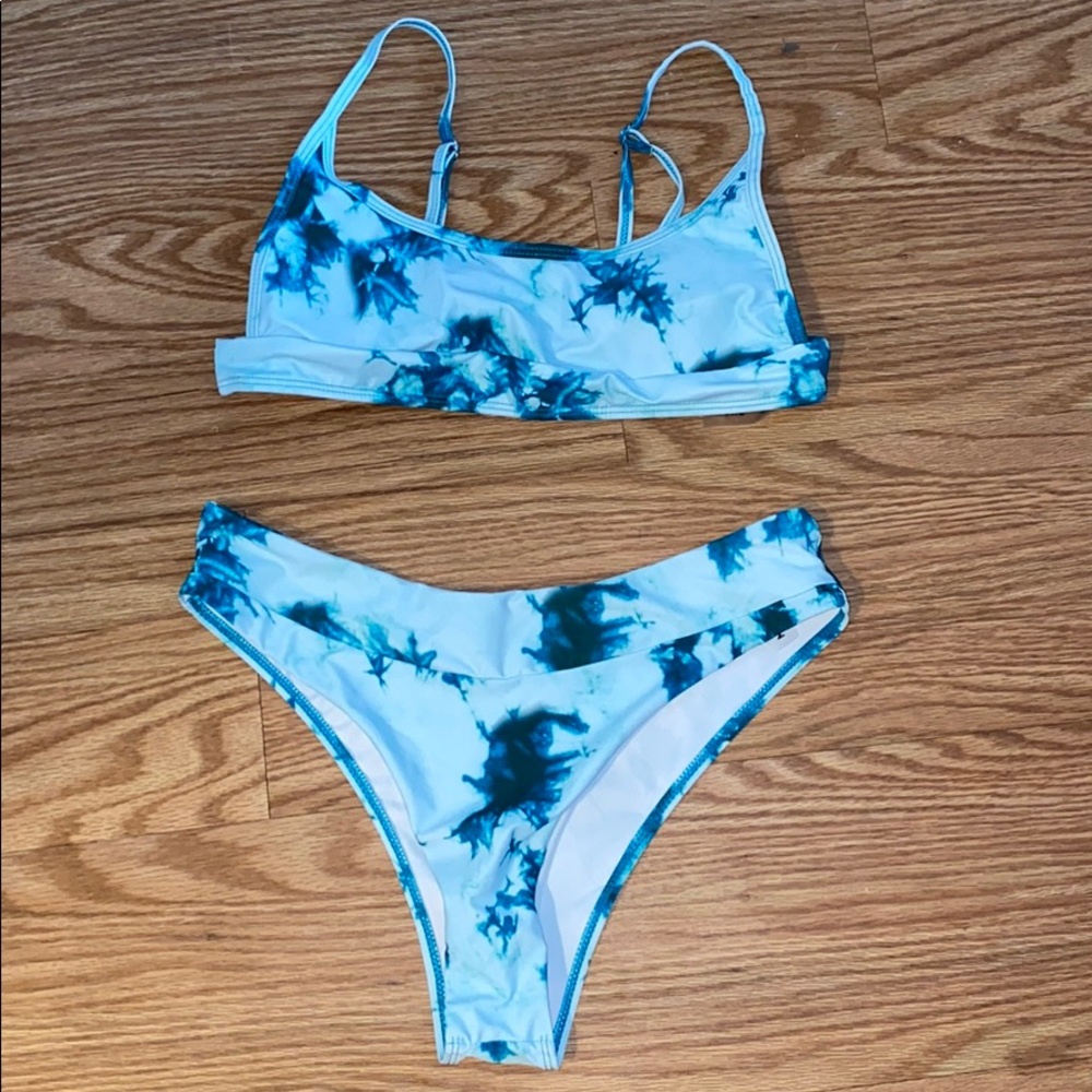 Tie dye bathing suit